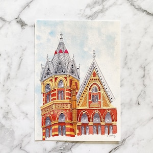 Das Rialto InterContinental Brünnland Postkarte | Australische Architektur | Bordeaux Postkarte | Australische Postkarte | Postcrossing (PC-034)