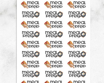Meal Prep Planner Stickers | Meal Preparation Stickers | Meal Planning Stickers | Meals Stickers | Food Stickers (S-332)