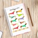 Dachshunds in Sweaters Planner Stickers | Dog Stickers | Dachshund Stickers | Funny Dogs | Dog Lover (S-036) 