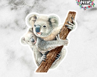 Koala Bears Die Cut Stickers | Koala Bear Stickers | Australian Die Cut Stickers (DC-011)