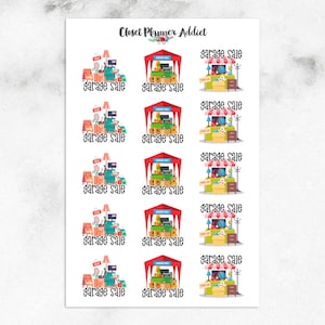 Garage Sale-plannerstickers | Stickers werfverkoop (S-588)
