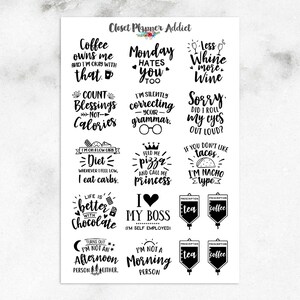 Fashion and Lifestyle Planner Stickers Illustrated Stickers Fashion Stickers  Lingerie Stickers Lifestyle Stickers S-269 