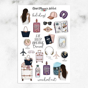 Wanderlust Planner Stickers Mystery Grab Bag June 2018 Travel Stickers Lifestyle Stickers Holiday Stickers MGB-JUN18 Version 3