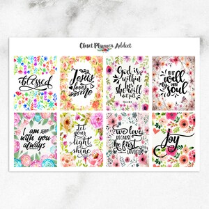 Christelijke bijbelverzen geschriften planner stickers | Christelijke stickers | Schriftstickers | Stickers bijbelteksten (MS-020)