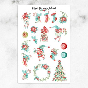 Lustige Weihnachts Wichtel Sticker | Weihnachten 2021 | Weihnachts-Wichtel | Wichtelsticker | Weihnachtsstrümpfe Sticker (S-599)