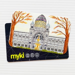 Vinylstickers reiskaarten | Vinylstickers Royal Exhibition Building | Waterbestendige stickers | Melbourne-stickers (VN-004)