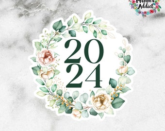 2024 Die Cut Sticker | Eucalyptus Floral Die Cut Sticker (DC-042)