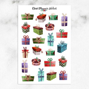 Weihnachtsgeschenke Planer Aufkleber | Weihnachten 2021 | Weihnachtsaufkleber | Weihnachtsgeschenke | Geschenkaufkleber | Geschenk Aufkleber (S-601)