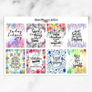 Motivational Quotes Planner Stickers | Inspirational Quotes Stickers | Journaling Quotes | Full Box Stickers (MS-026)