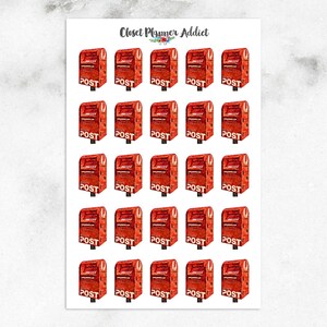 Postbus planner stickers Australië | Brievenbusstickers | Postbusstickers | Nakruising (S-605)
