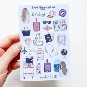 Wanderlust Planner Stickers Mystery Grab Bag June 2018 Travel Stickers Lifestyle Stickers Holiday Stickers MGB-JUN18 image 6
