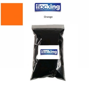 50g Orange FLOCK FIBRES - Fibras de Flocking