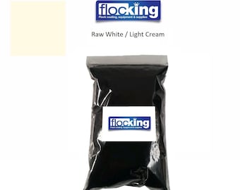 Raw White / Cream FLOCK FIBRES - Flocking Fibers