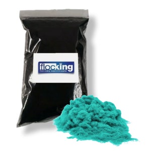 Flocking Fibre Powder (Light Turquoise) - 1mm Nylon Flock
