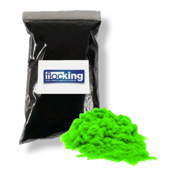 Flocking Fibre Powder (Fluorescent Green) - 1mm Nylon Flock