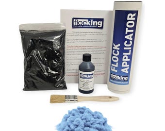 Sky Blue - Small DIY FLOCKING KIT - Flocking Fibers
