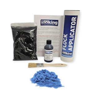Aqua - Pequeño KIT DE FLOCADO DIY - Fibras de flocado