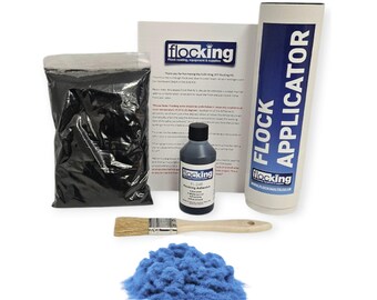 Aqua - Small DIY FLOCKING KIT - Flocking Fibers