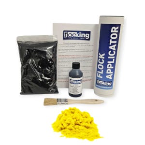 Amarillo Canario - Pequeño KIT DE FLOCADO DIY - Fibras de Flocado