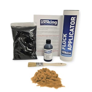 Arena - Pequeño KIT DE FLOCADO DIY - Fibras de Flocado