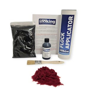 Vino - Pequeño KIT DE FLOCADO DIY - Fibras de flocado