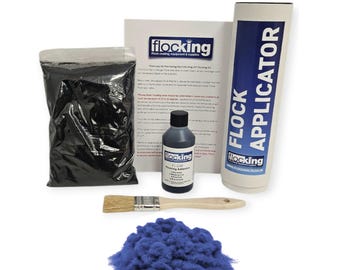 Royal Blue - Small DIY FLOCKING KIT - Flocking Fibres