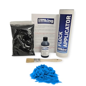 Azul Francés - Pequeño KIT DE FLOCADO DIY - Fibras de Flocado
