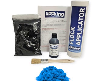 French Blue - Small DIY FLOCKING KIT - Flocking Fibres