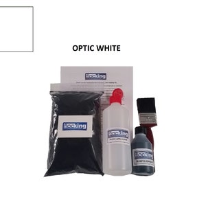 Optic White - Pequeño KIT DE FLOCADO DIY - Fibras de flocado