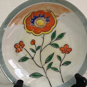 VINTAGE LUSTER WARE- Luster Ware Saucers-Antique Luster Ware -Luster Ware Dessert Plates- Hand-painted Luster Ware