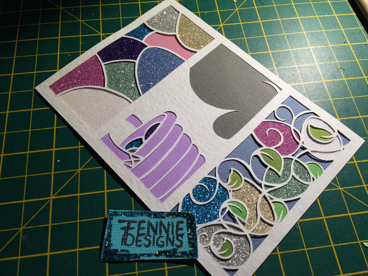 Easter Panel Papercut TEMPLATE - Personal Use - Etsy