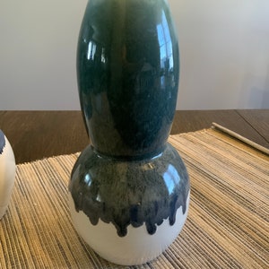 Medium Vase-Blue and Green- Fresh Flower Arrangements- Wedding- House Warming- Home Decorating- Living Room- Dining Room- Entry Way (3 of 3)
