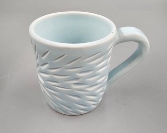 Mug-6 ounces- Aqua Blue-Porcelain- Espresso- Coffee- Tea