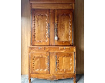19th Century French Linen Press (SHIPPING NOT FREE)