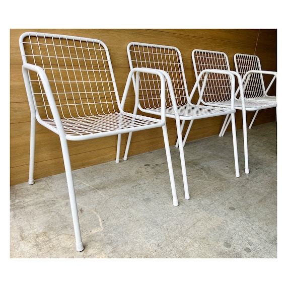 Set of 4 Vintage Emu Rio Stackable Patio Chairs SHIPPING NOT FREE Etsy
