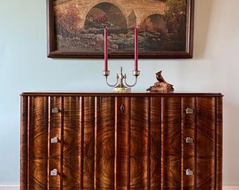 Sculptural French Art Deco Chest of Drawers (SHIPPING NOT FREE)