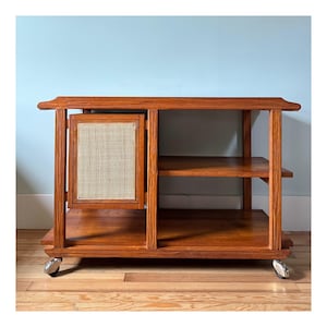 Mid Century Barcart with Marble Top (SHIPPING NOT FREE)