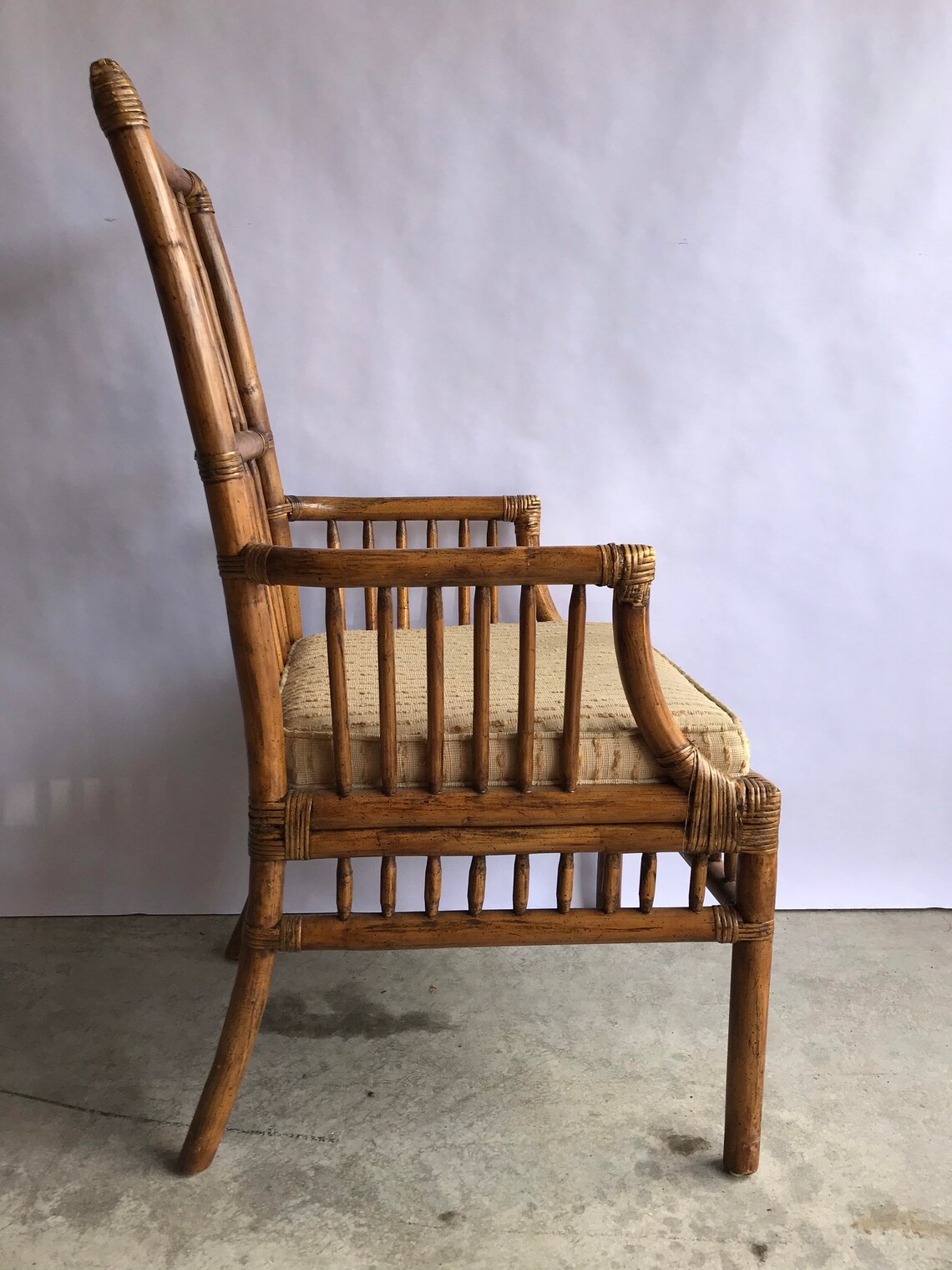 Vintage Henredon Rattan Dining Chairs Set of 6 shipping Etsy