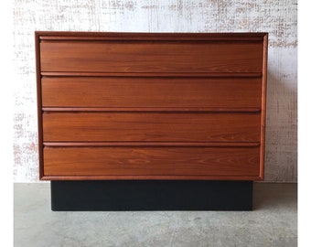 Solid Teak Scandinavian Low Modern Chest (SHIPPING NOT FREE)