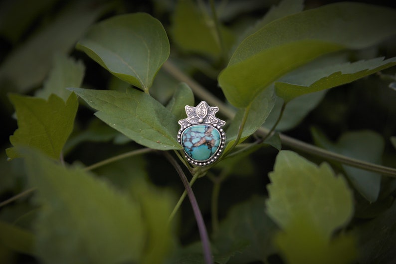 Size 9 Midsummer Night/'s Dream Turquoise Sterling Silver Ring