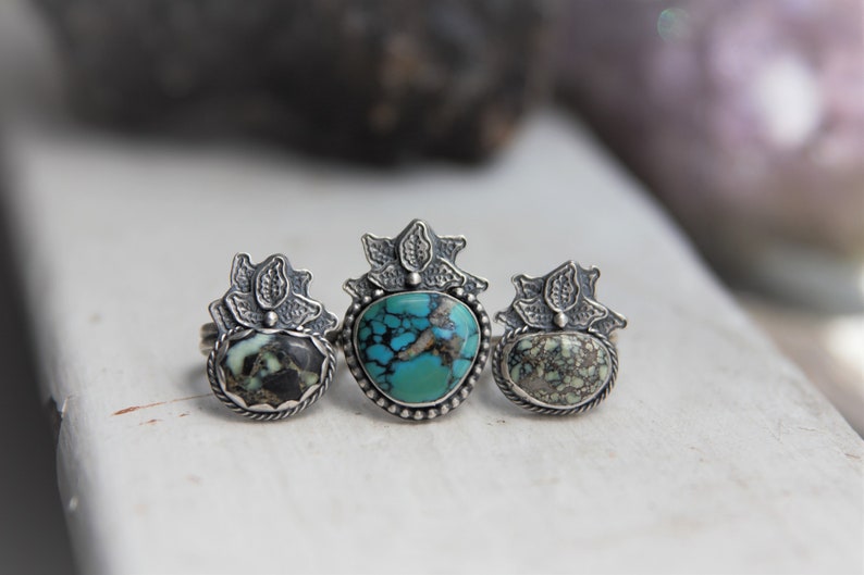 Size 9 Midsummer Night/'s Dream Turquoise Sterling Silver Ring