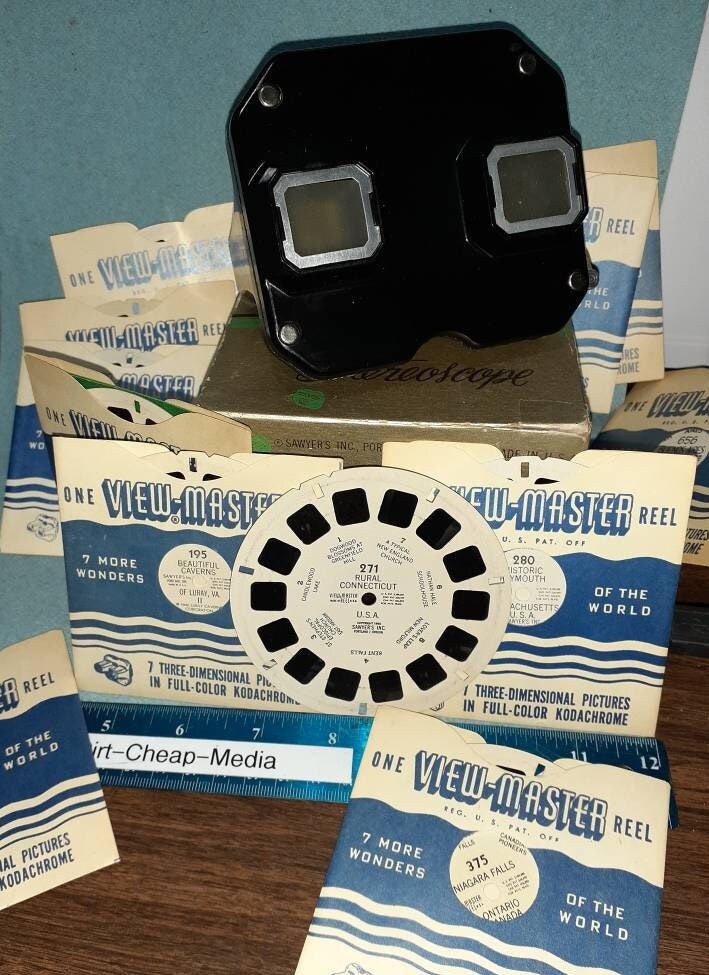 Lot of 24 - Vintage View Master Reels w/ View Master Comes With