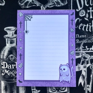 Ghost Kitty Memo Pad
