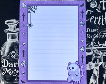Ghost Kitty Memo Pad