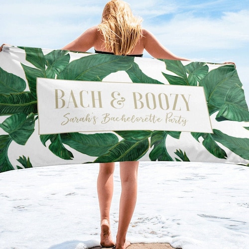 Bachelorette Beach Towel Bachelorette Party Gift Bride Etsy