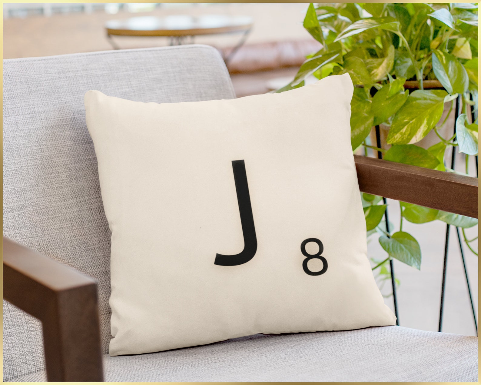 Scrabble Tile Pillow Scrabble Letters Personalized Pillow Etsy