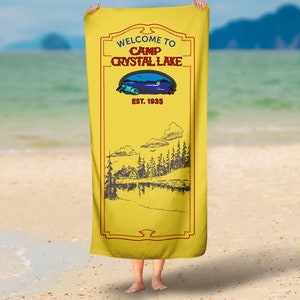 Friday the 13th Jason Voorhees Camp Crystal Lake Beach Towel image 2