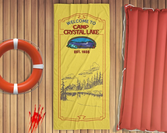 Friday the 13th Jason Voorhees Camp Crystal Lake Beach Towel