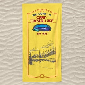 Friday the 13th Jason Voorhees Camp Crystal Lake Beach Towel image 3