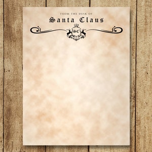 Santa Stationery | Letter From Santa | North Pole Logo & Letterhead | Instant download | Two Files